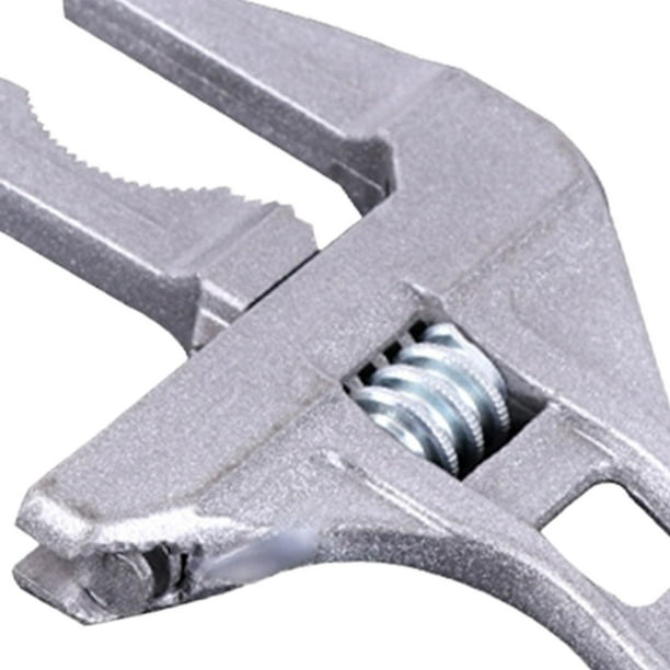 Llave ajustable de apertura grande de 0.630-2.677 in, llave de baño ligera  de aleación de aluminio de mango corto, herramienta de reparación de llave
