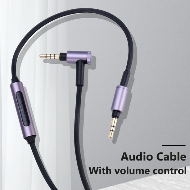 Audífonos Accesorios de cable de audio auxiliar de 3,5 mm Cable de