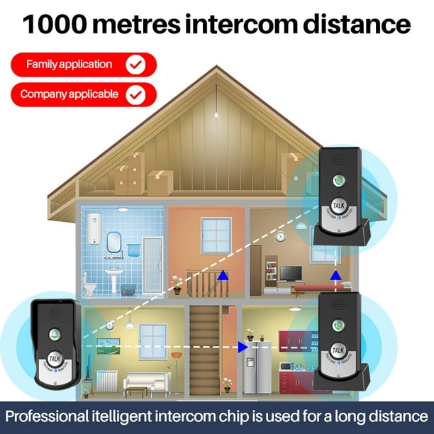 Timbres de Intercomunicación Inalámbricos 1000 M Distancia