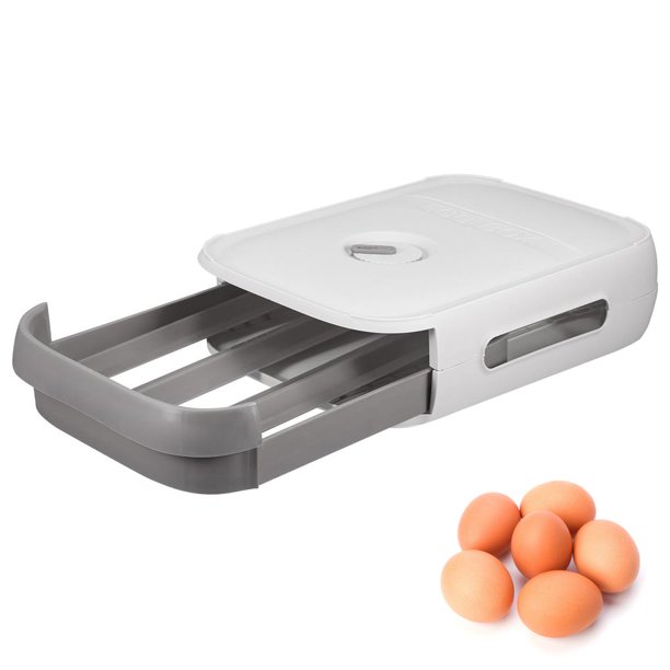 Cajón para huevos de plástico, estante para frescura de huevos de