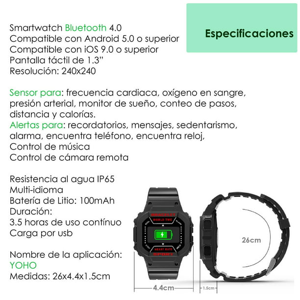 Reloj Smartwatch Vak B6 Ultra Bluetooth Nfc Calorias Presion – VAK