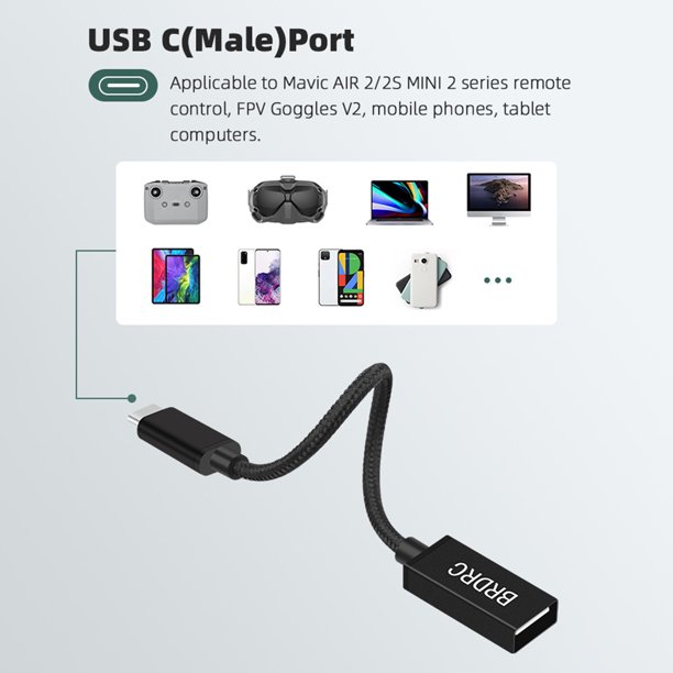 USB-C Adaptador para Dron Mavic 3, DJI Accesorios