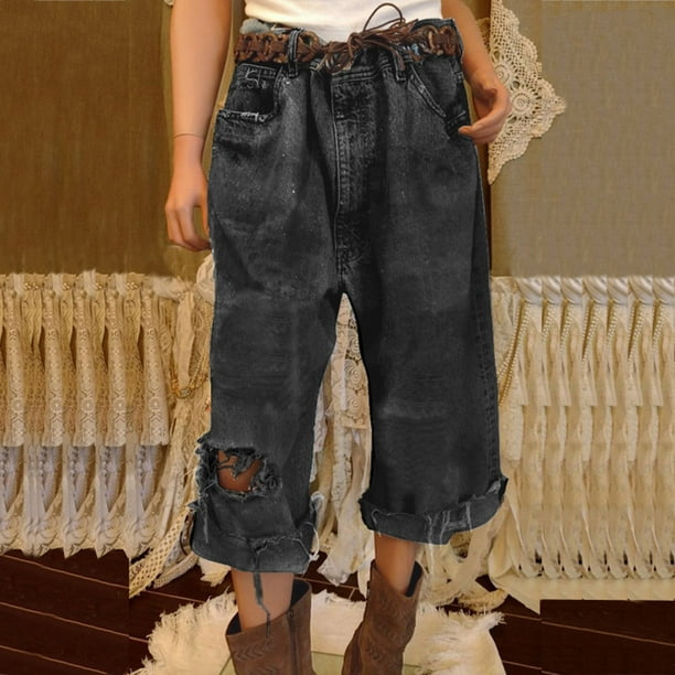 Gibobby Jeans dama cintura alta Pantalones de mezclilla con