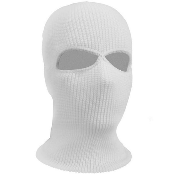 Pasamontañas de 2 orificios, capucha, máscara facial completa (blanco)  XianweiShao
