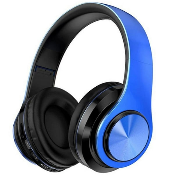 Auriculares Bluetooth Auriculares inalámbricos sobre la oreja con  micrófono, auriculares inalámbricos estéreo plegables y ligeros para  viajes, trabajo, TV, PC, teléfono móvil