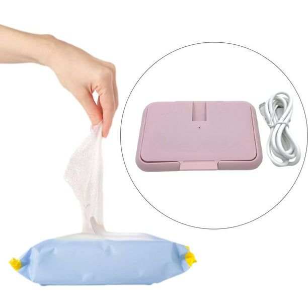 Calentador de toallitas húmedas para bebés, dispensador, soporte y funda,  con interruptor de encendido/apagado fácil de presionar, solo disponible en