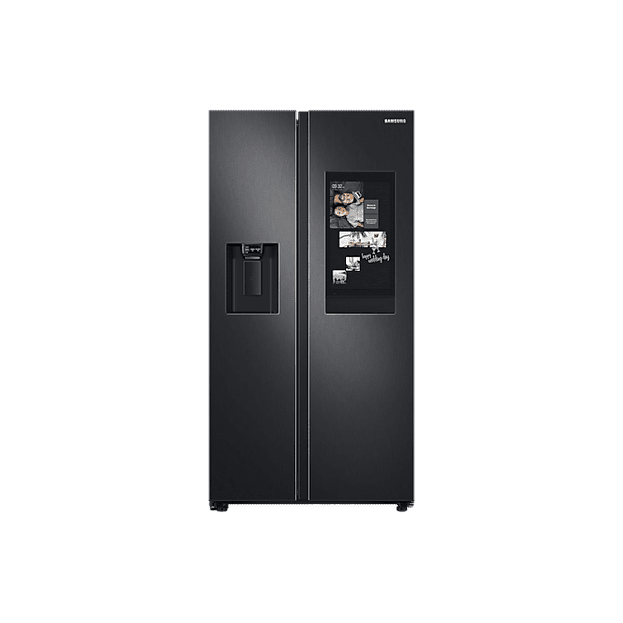 Samsung Refrigerador Side by Side 27 pies Black Matt Family Hub Samsung