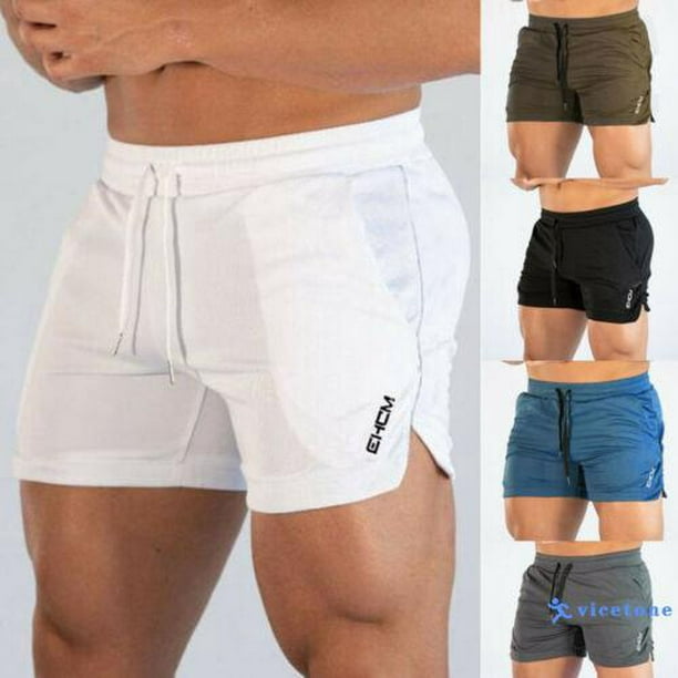 Pantalón Corto Utilitario Fitness - Hombre - Blanco