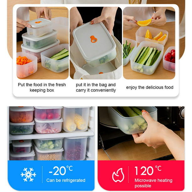 CHUBBIEE Etiquetas extraíbles para congelador para refrigerador con caja  dispensadora, calcomanías de almacenamiento de alimentos para contenedores  de