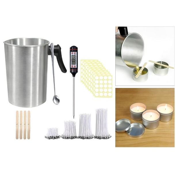 Suministros para kit de fabricación de velas, herramientas para  manualidades de bricolaje que incluyen recipiente para