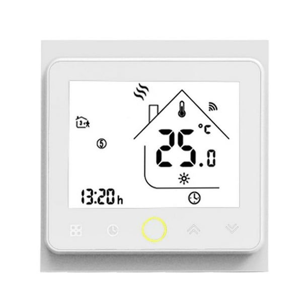 Pantalla LCD digital inteligente Aplicación de Wifi inteligente Termostato  de sala de calefacción central inalámbrico controlado