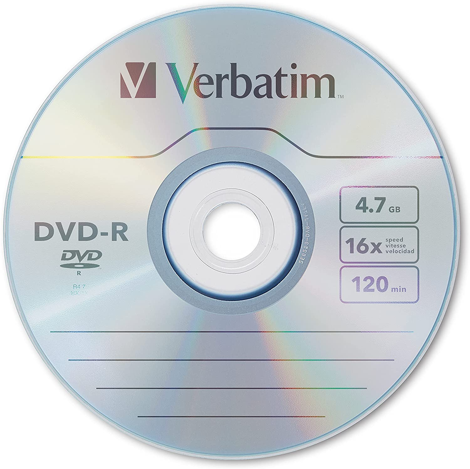 Verbatim DVD-R 4.7GB 16x AZO Recordable Media Disc - Husillo de 50 Dis  Verbatim | Bodega Aurrera en línea