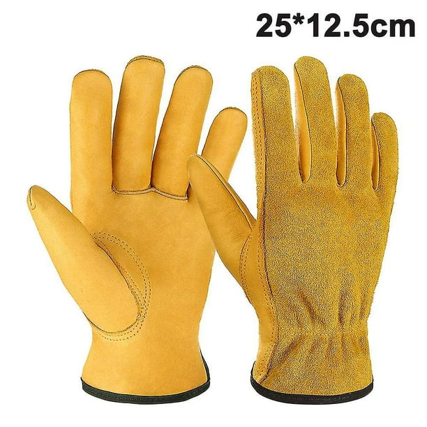 YRTSH Guantes de jardinería de cuero para mujer, guantes de jardín  flexibles y transpirables, guantes de trabajo a prueba de espinas, para  pantalla