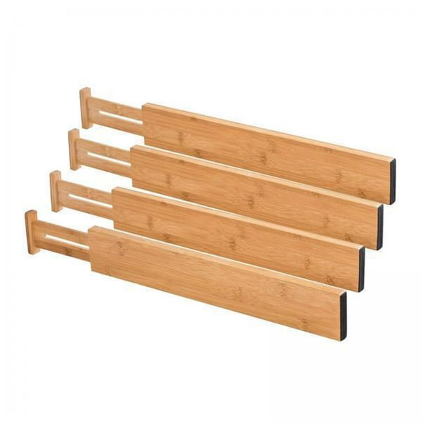 Organizador de cajones extensible de madera para cajón de cocina y  dormitorio