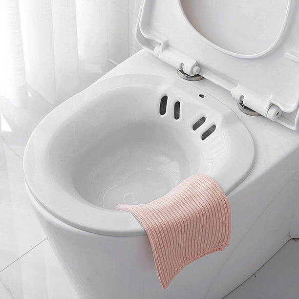 Baño de asiento para asiento de inodoro, con orificios de drenaje plegables  Squirter Asiento de Baño de cadera para infmación de Rosado Baoblaze