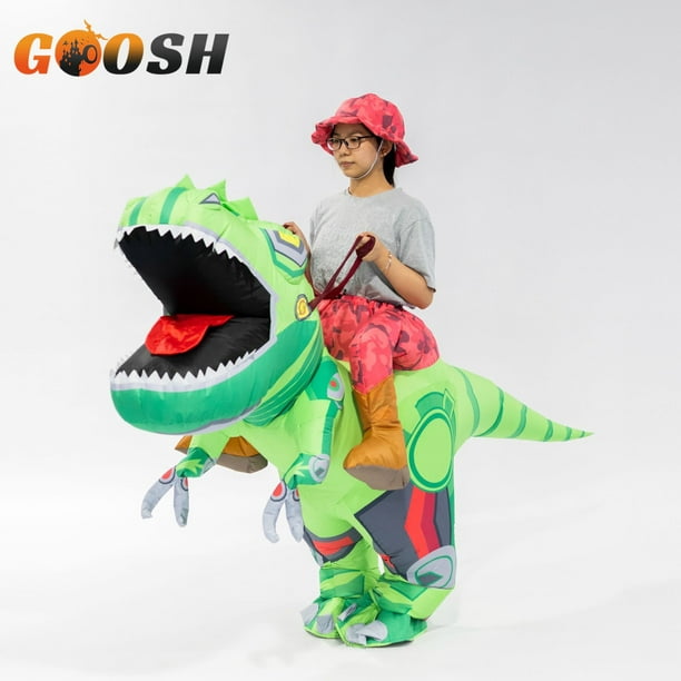 GOOSH Disfraz inflable de dinosaurio para niños, disfraces de Halloween  para niños y niñas, divertido disfraz inflable para fiesta de Halloween