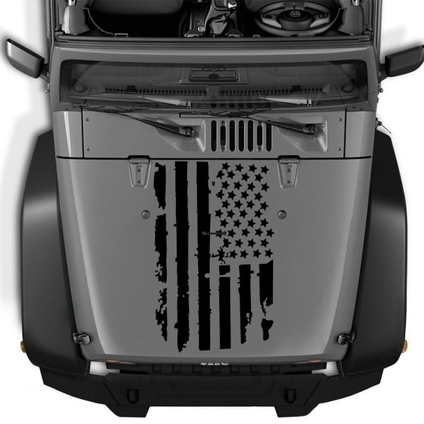 TFixol coche Exterior capucha pegatinas EE. UU. Bandera calcomanía vinilo  para TFixol Sticker de carro