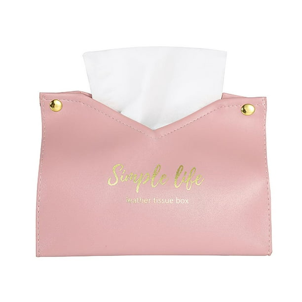 Cubierta de la caja de pañuelos de papel rosa Nareen Cubierta de
