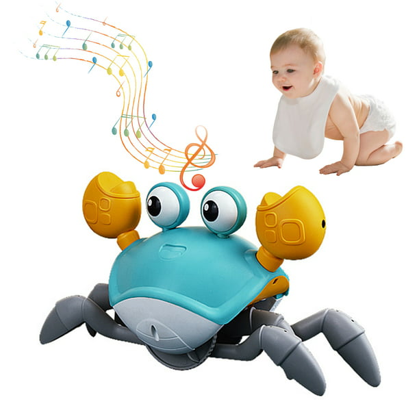 Artículos de decoración Juguete de cangrejo para gatear, juguetes para bebés  con música y luz, juguetes para el tiempo de barriga, juguete musical  interactivo para niños pequeños, niños y niñas, evita