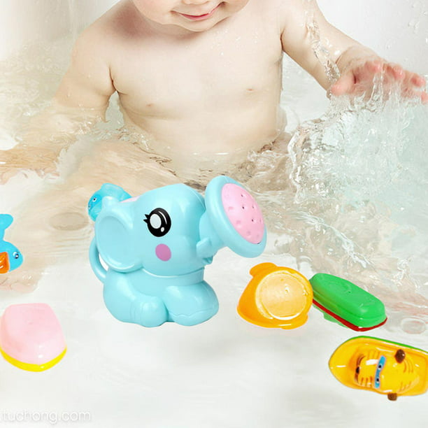 Cabezal de ducha para bebé, juego de bañera, piscina, bonita fuente de agua  de playa para niñas, pequeños, regalos de vacaciones para bebés Azul