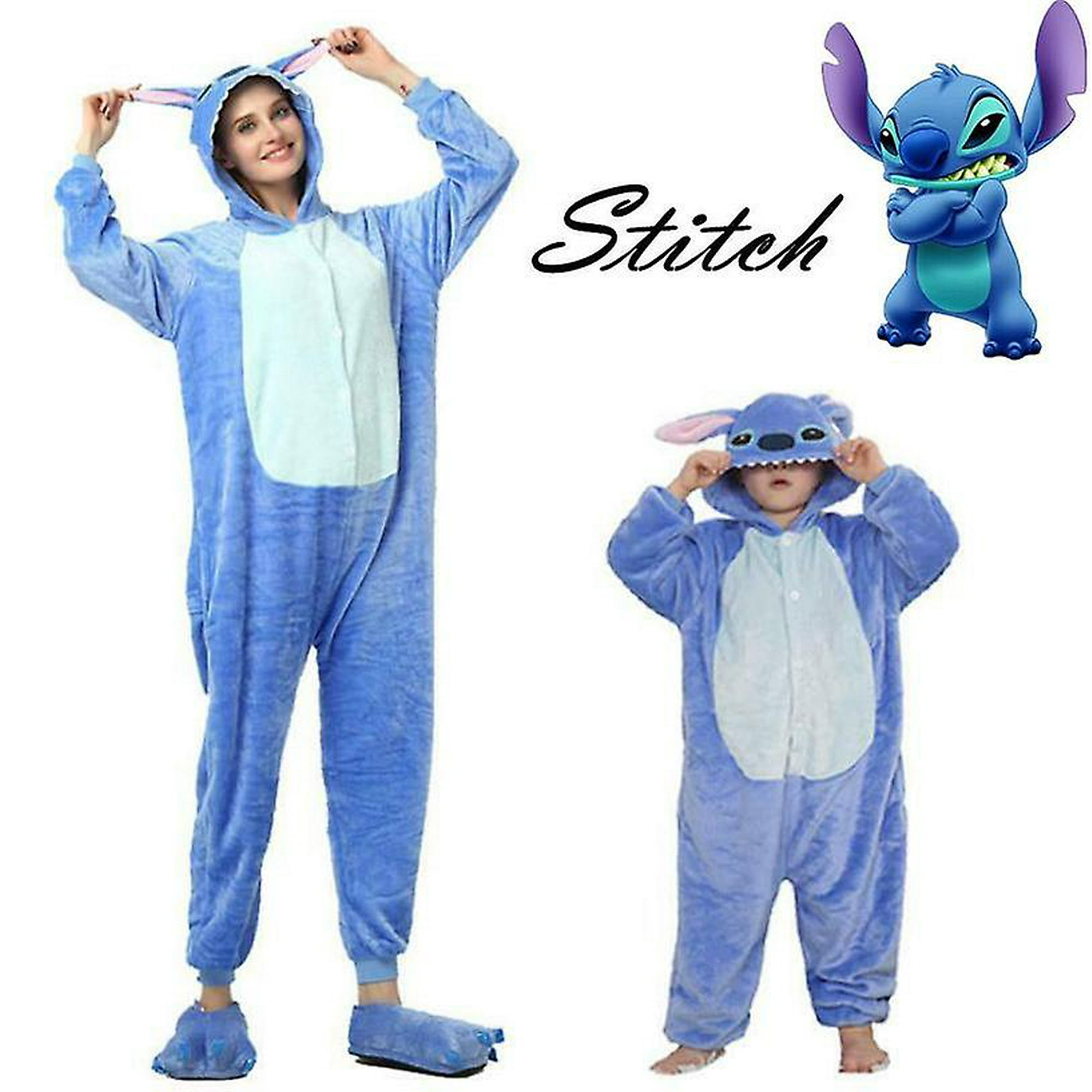 kigurumi pijama para bebe disfraz stitch azul importado usa