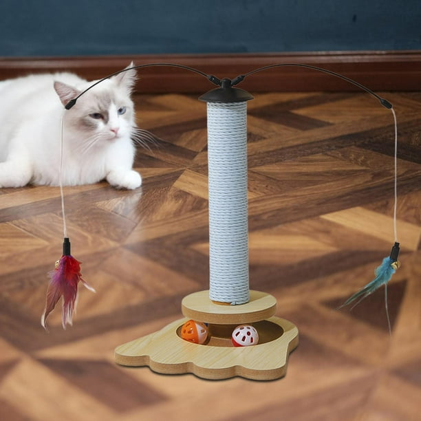 Poste rascador para gatos de Gloria, con cuerda de sisal natural