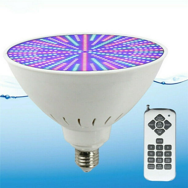 Bombilla LED para piscina de color RGB profesional con mando a distancia  para empotrar 120V 35W kusrkot luz de la piscina