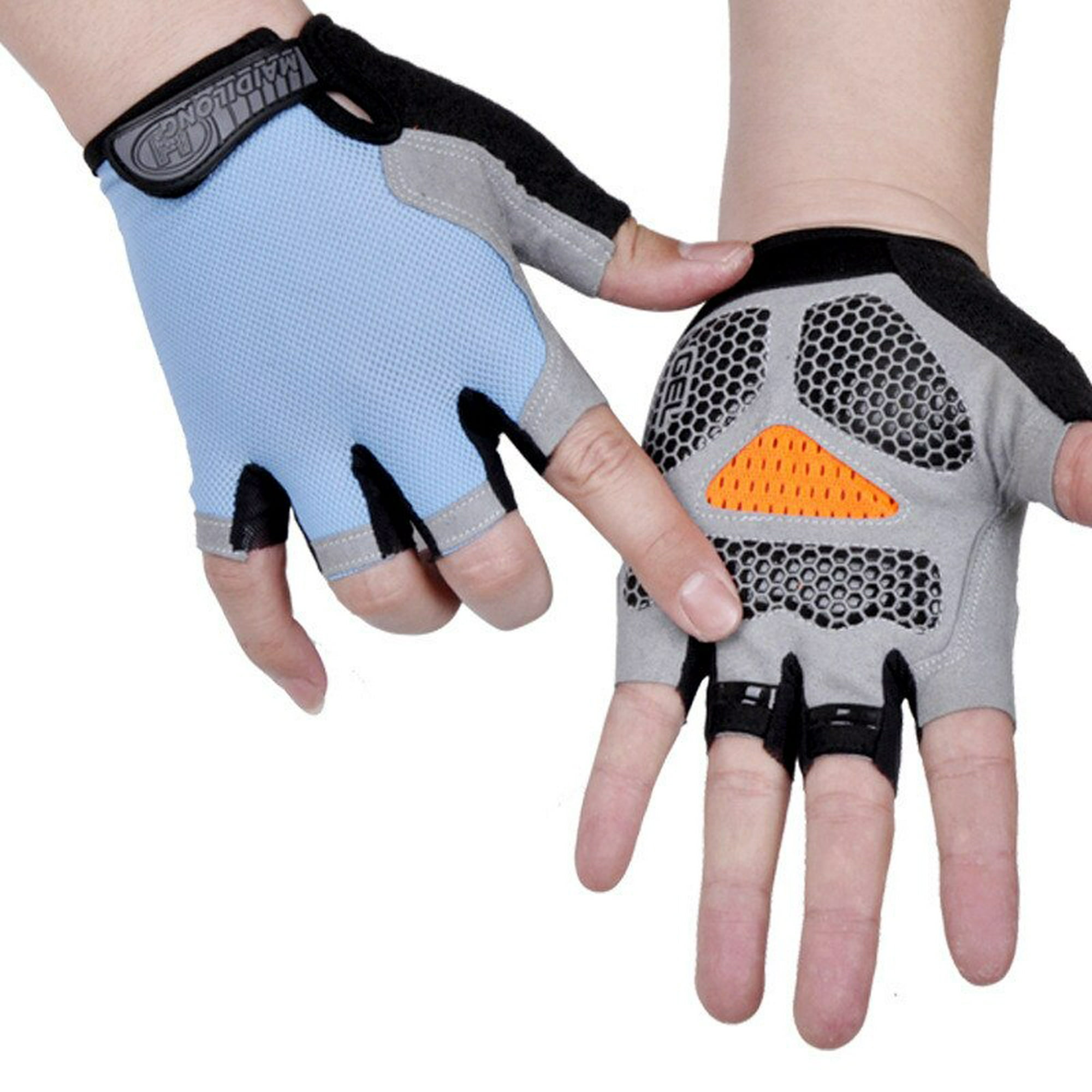 Guantes Deportivos Mujer y Hombre, Guantes de Fitness y Ciclismo, Diseño  Medio Dedo y Transpirable para Levantamiento, Ejercicio Físico o  Entrenamiento al Aire Libre, Moda de Mujer