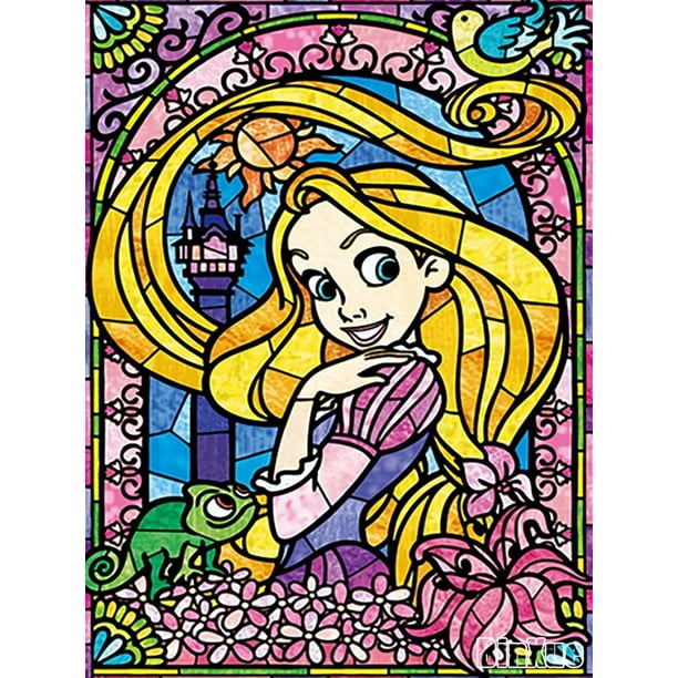 Disney-pintura de princesa de dibujos animados para niñas, pintura de  diamantes de polvo, Frozen, punto de cruz, Blancanieves, princesa Elsa,  arte de mosaico hecho a mano, bricolaje