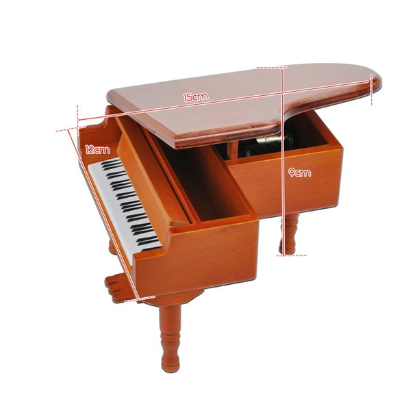 Caixa de música de piano, East To Operate Caixa de música de piano de  madeira elegante som claro para aniversário de Natal(Cor de madeira) :  : Brinquedos e Jogos