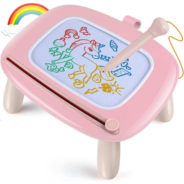 Juguetes para niños pequeños de 1 a 2 años, regalo para niños pequeños de 1  a 2 años, tablero de dibujo magnético para aprendizaje preescolar y