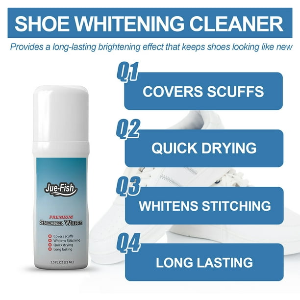 Limpiador para blanquear zapatos 73ml cubiertas desgaste zapatillas  blanqueador cuidado de zapatillas Hugtrwg Para estrenar