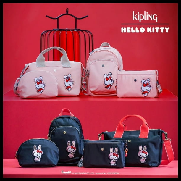 Mochila Kipling Edición Limitada/Hello Kitty Joint Series Bolsa De Viaje  Bolso/Patrón De Conejo Casual De Doble Uso Almacenamiento 14240