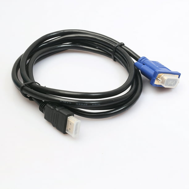 Adaptador HDMI macho a VGA macho Cable Convertidor de Video para PC TV  1080p 6FT