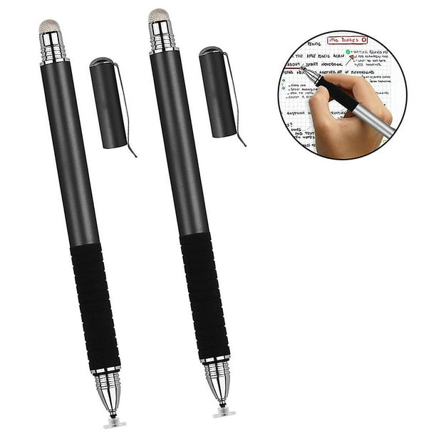 Bolígrafo para tablet, lápiz capacitivo con punta de disco y tapa magnética  compatible con todas las pantallas táctiles, bolígrafos para Apple iPad