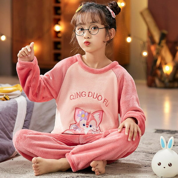 Conjunto de pijamas de Disney Linnabell Cinnamon para niños, ropa de dormir de franela de otoño in heqiyong CONDUJO | Walmart en línea