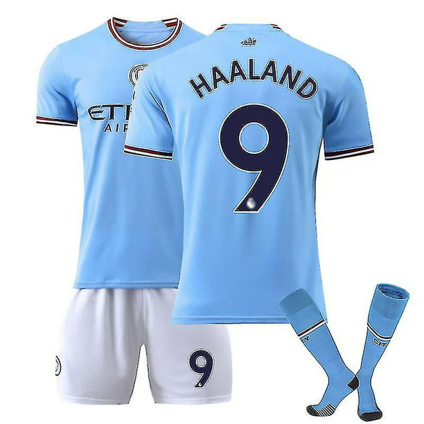 camiseta haaland #9 manchester city f.c. 22/23 New Season Men # 39; s  Soccer T-shirts Jersey Set para ni?os jóvenes ZefeiWu 1327533449281