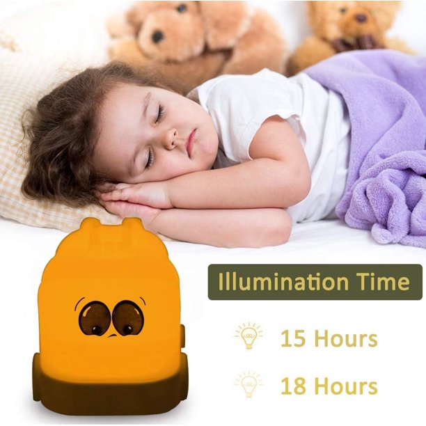 Luz de noche para dormitorio de niños Lámpara de bebé Luz de noche  multicolor Luz de noche para niños Luz de noche LED 9 colores Luz de noche  para