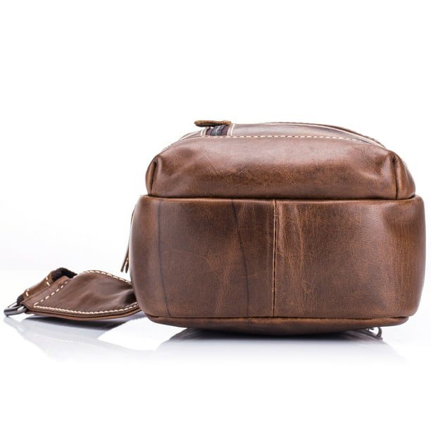 Bolsos Bandolera para Hombre piel Honda Vintage (marrón) : : Moda