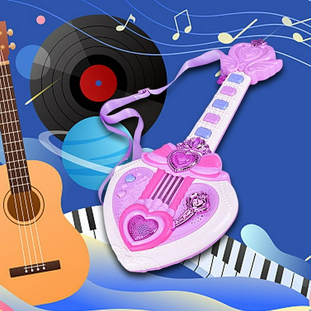 nostalgia Ejecutable recoger Mini Guitarras Juguetes con Canciones Interactivo Portátil Musical  Educativo Temprano 4 Modos Guitar Sunnimix Juguetes musicales para niños |  Walmart en línea