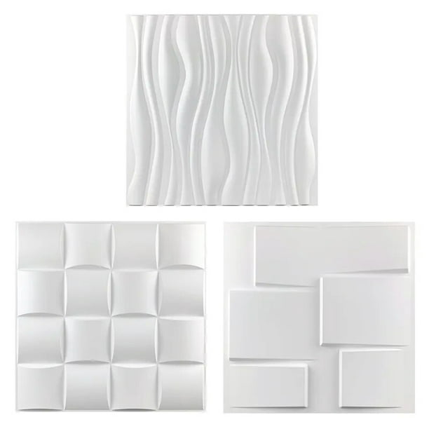 Paneles de pared de plástico PVC 3D decorativos azulejos