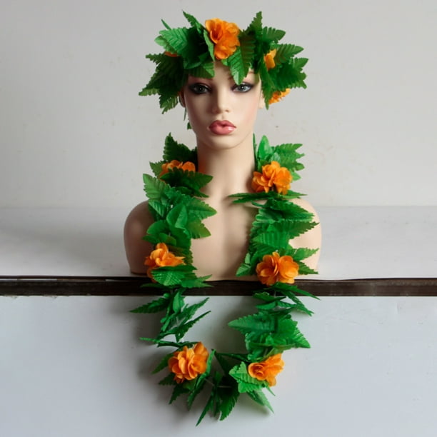 Comprar Hojas artificiales de boda, 4 Uds., accesorios, decoración hawaiana