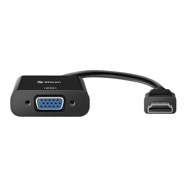 Cable Matters Adaptador HDMI a VGA (convertidor HDMI a VGA) en negro y  adaptador DisplayPort a VGA