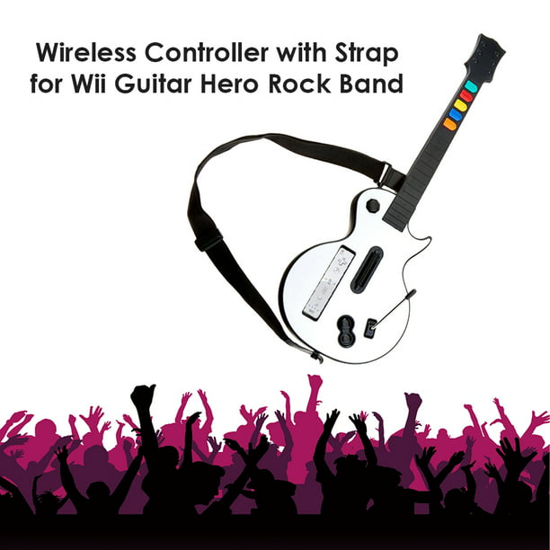 Controlador Inalámbrico De Guitar Hero Con Correa Ajustable Para