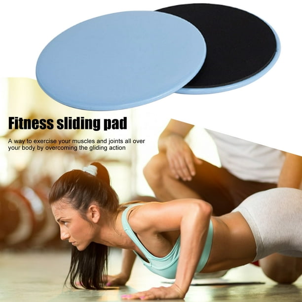 Fitness 2 uds discos deslizantes ejercicio entrenamiento de músculos  abdominales placa deslizante (azul)