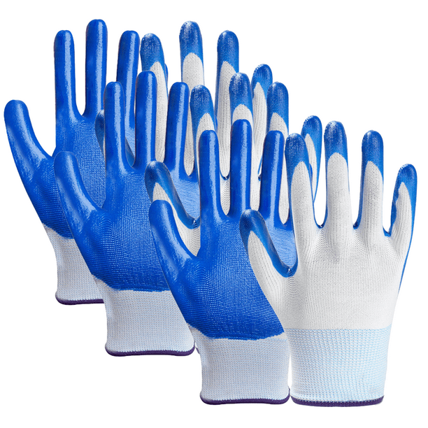 Guantes de jardinería para mujer, guantes de trabajo de nitrilo para mujer,  3 pares de guantes de jardín transpirables Ormromra CPB-US-DYP660