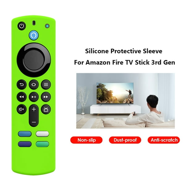 Funda antideslizante para mando a distancia Fire TV Stick de 3ª generación,  Protector de silicona, reemplazo