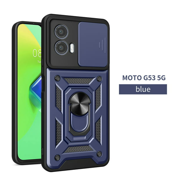 KZIOACSH Funda Motorola Moto G73 5G + 3× Cristal Templado,[Tapa