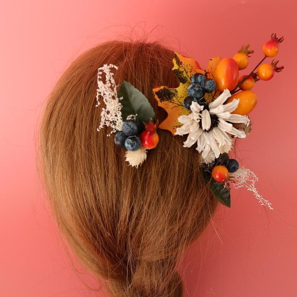 Pinzas para el cabello retro para mujer, clip de peinado francés,  accesorios de flores para novia, accesorios elegantes para niñas,  horquillas de