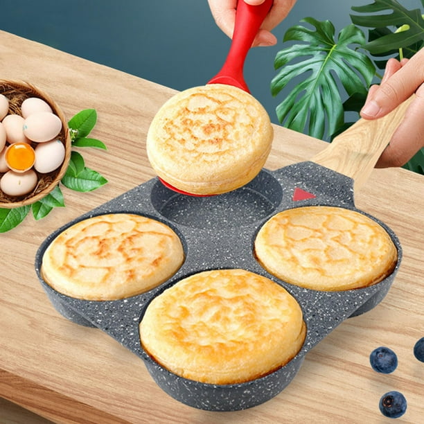 Ol freír de 4 agujeros, adherente, sartén para huevos , sartén para  panqueques, sartén para tortillas para cocina de inducción, perfecl Sartén  De Huevo